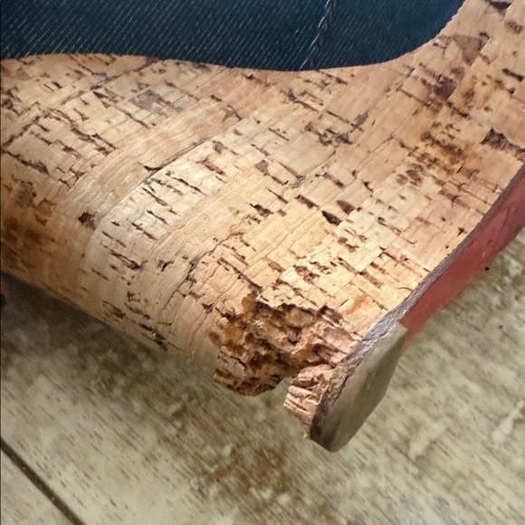 Loubiton Denim cork platforms - with a sad story! - Picture 4 of 16